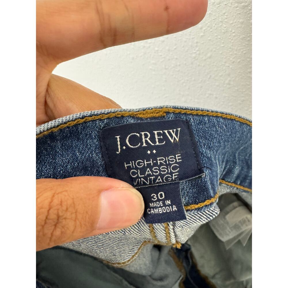 J.Crew High Rise Vintage Straight Leg Jeans 30 - Picture 6 of 8